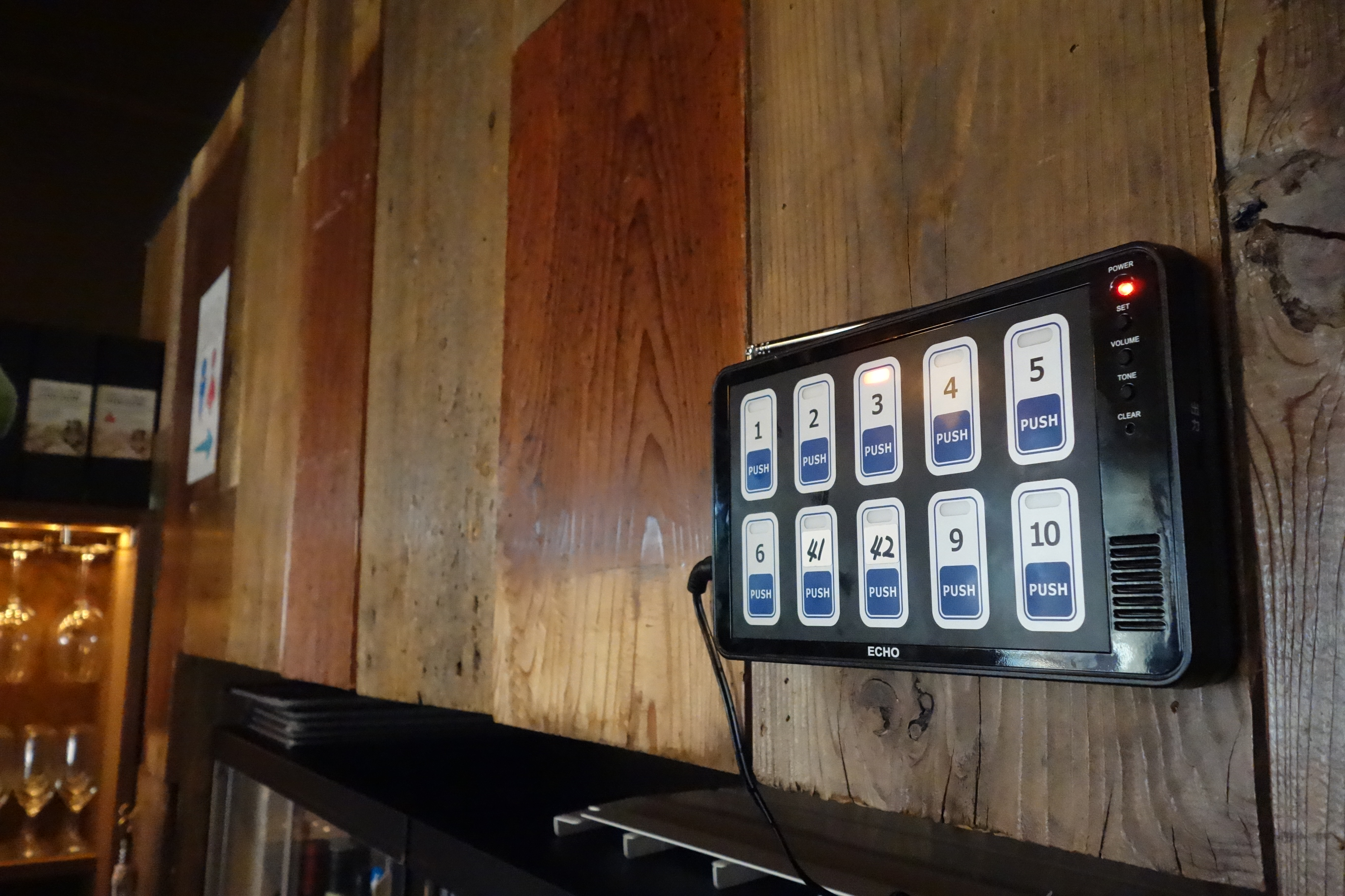 飲食店のワイヤレスチャイム、呼び出しベルはエコチャイム